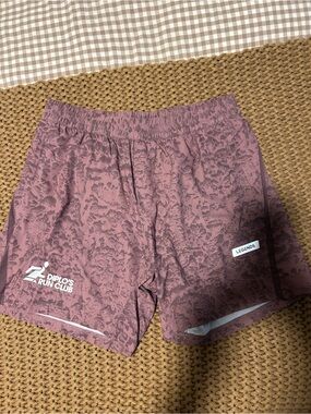 Legends Men's Athletic Running Shorts - Mauve Pattern